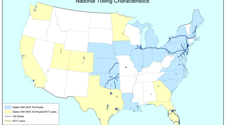 National Tolling Characteristics map