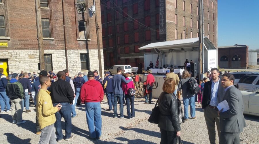 St. Louis Board of Alderman meeting / outdoor