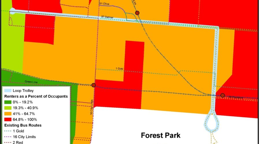 Delmar Loop trolley map