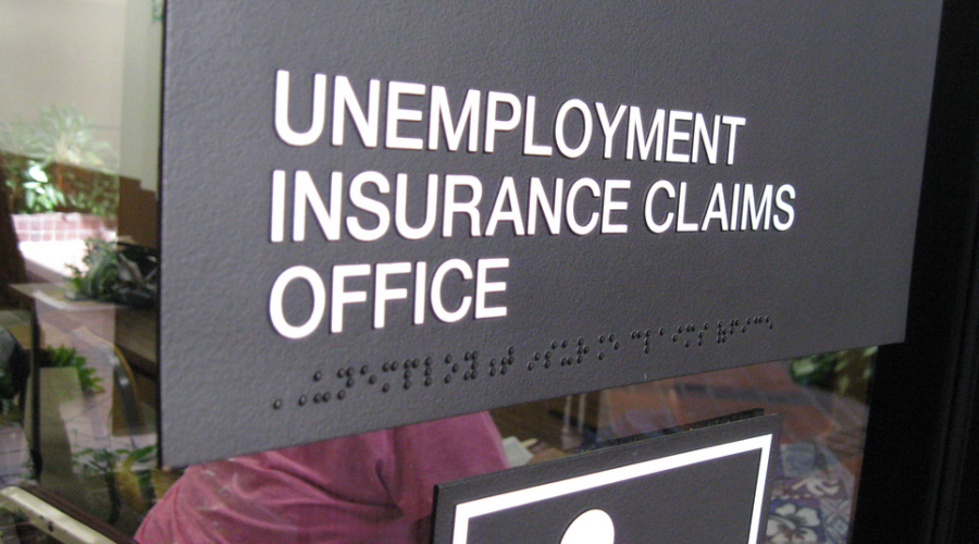 Unemployment office sign