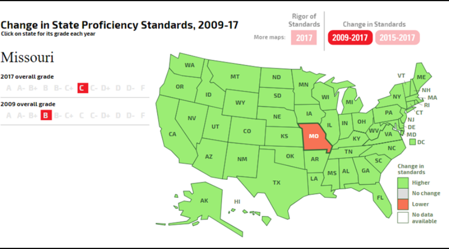 Map: Trends in State Educational Assessment