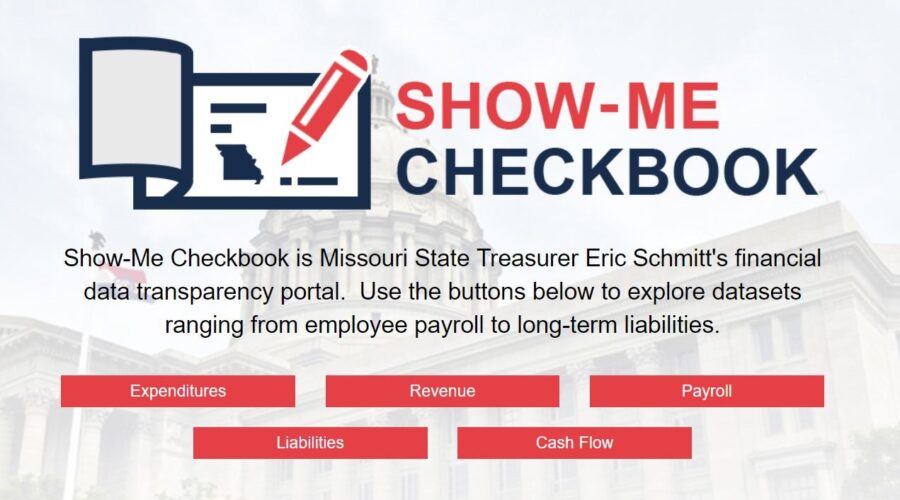 Missouri Checkbook home page