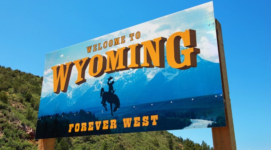 Welcome to Wyoming sign
