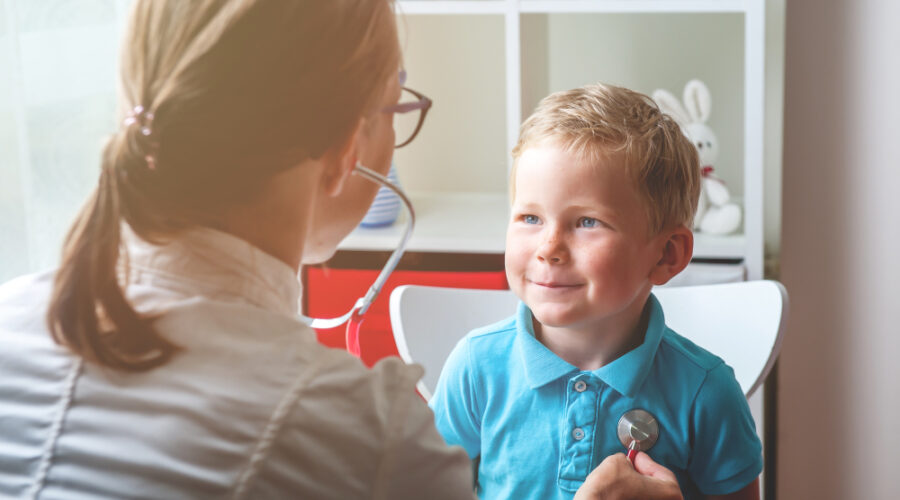 Child at doctor's office
