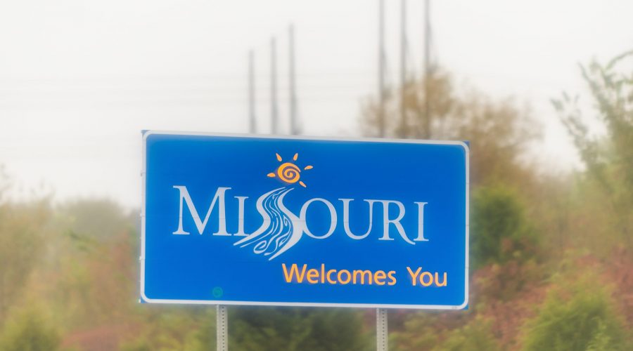 Welcome to Missouri sign