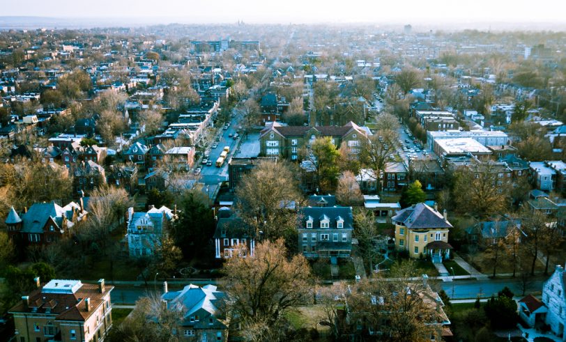 Aerial view of South St. Louis