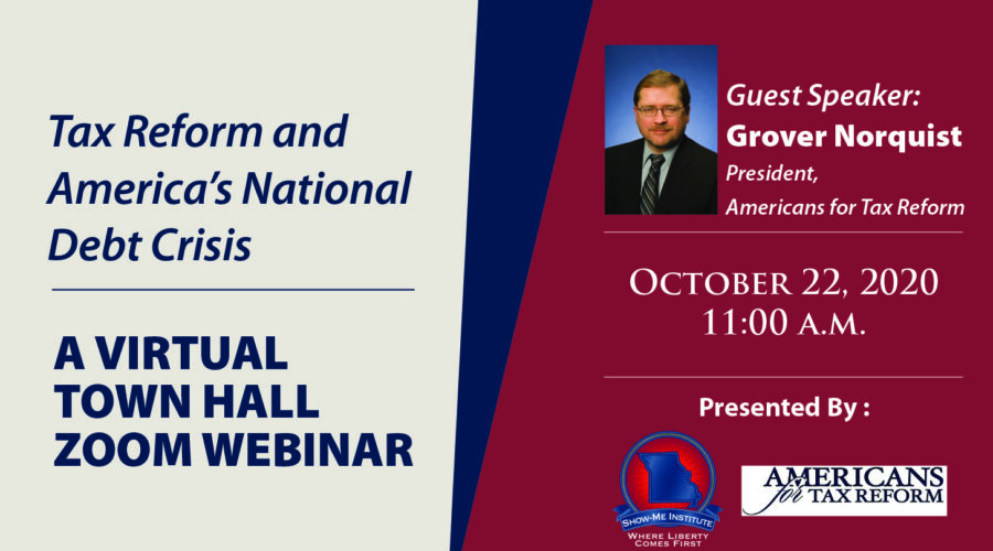 October 22: Virtual Town Hall with Grover Norquist – Tax Reform and America’s National Debt Crisis