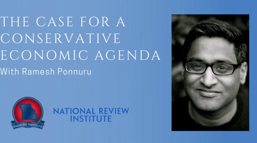Wednesday, May 12 – Ramesh Ponnuru: The Case for a Conservative Economic Agenda
