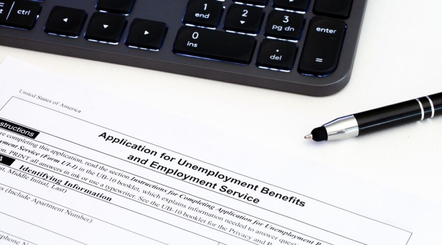 Unemployment benefits form