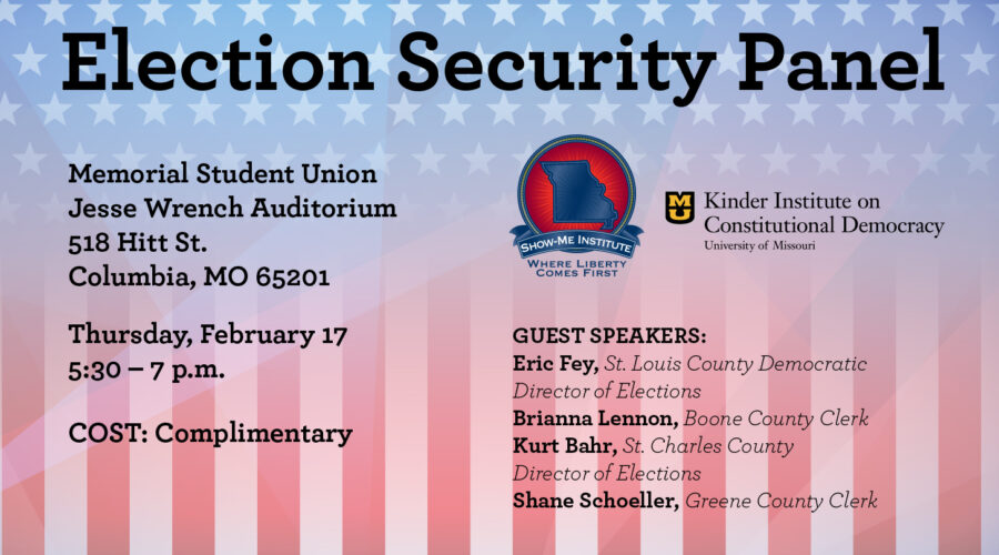 Event: Election Security Panel with Kinder Institute (Columbia)