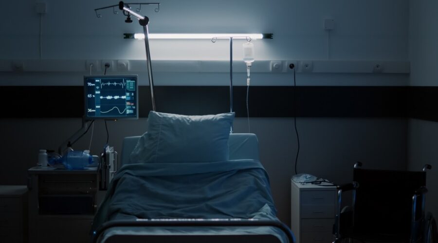 Empty hospital room