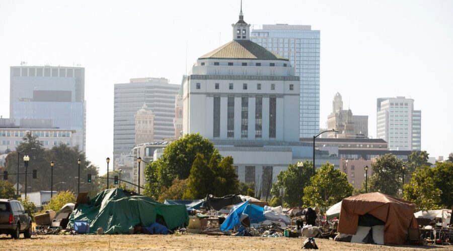 Homeless encampment