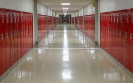 Empty school hallway, 4dsw, four-day school week, Missouri school finance, school budgets, education reform>