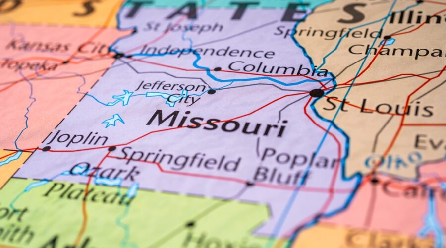 Map of Missouri, Missouri population, population shrinking, Missouri decline