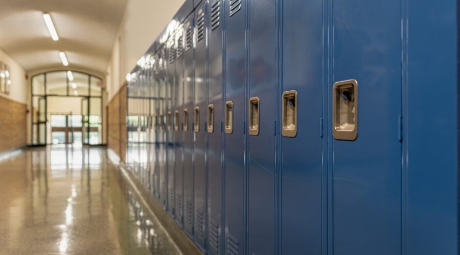School hallway, lockers, school choice, charters school, expanding school choice, open enrollment, educational freedom