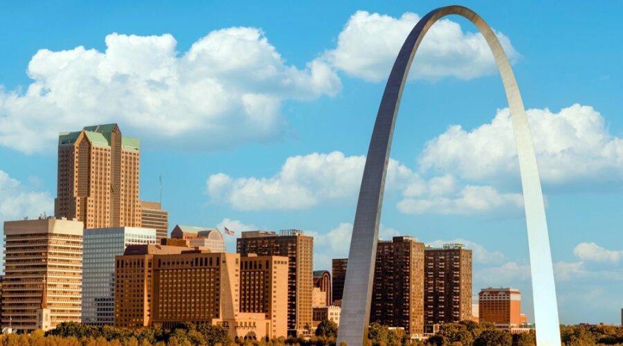 St. Louis skyline, Missouri cities, crime, public safety, perception of cities