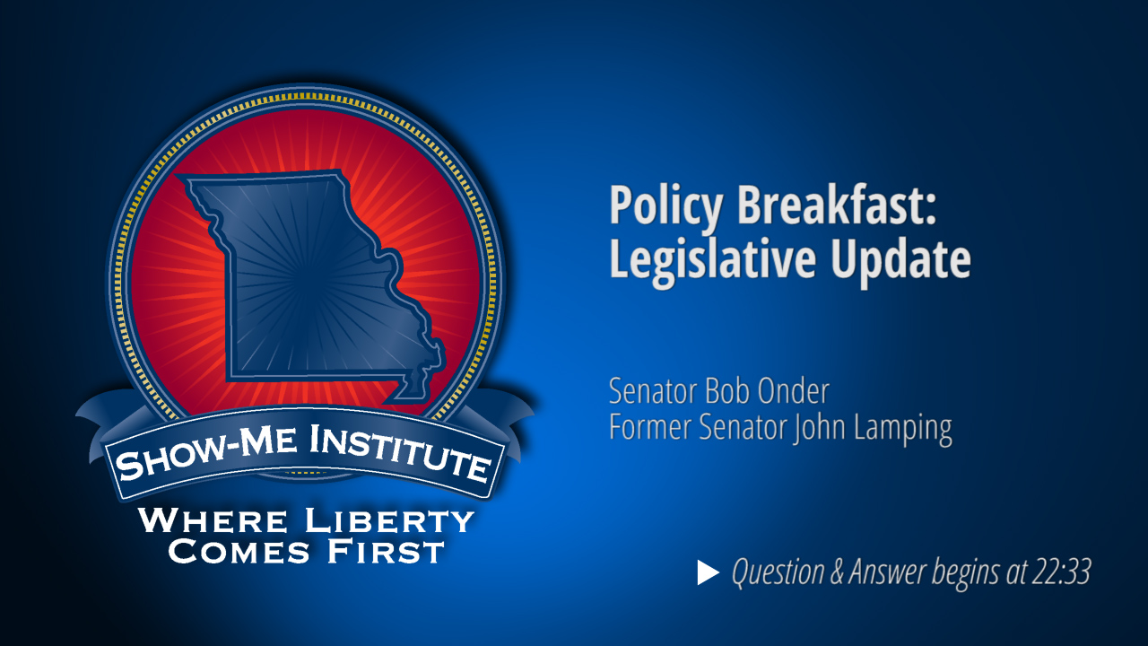 Policy Breakfast: 2017 Missouri Legislative Update (St. Louis)