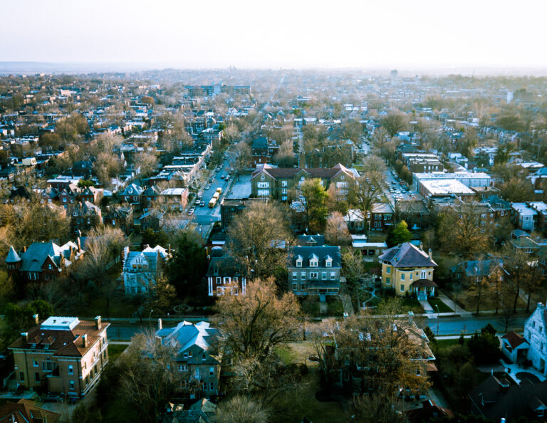 Aerial view of South St. Louis