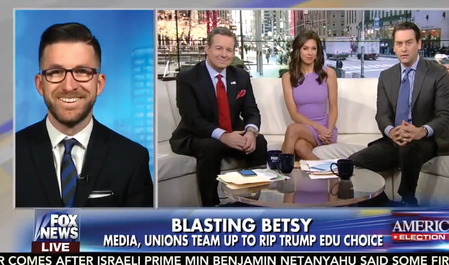 Michael McShane Appears on Fox and Friends To Discuss Nominee for Secretary of Education