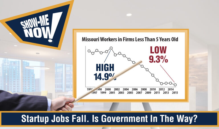 Show-Me Now! Startup Jobs Fall. Is Government In The Way?