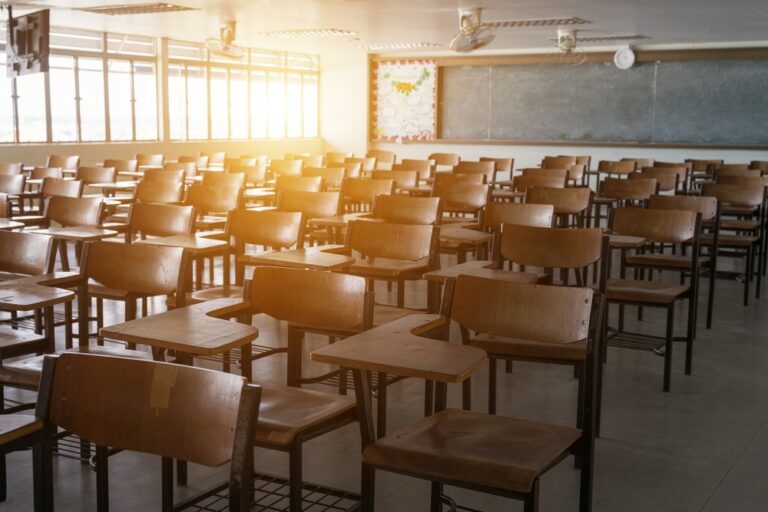 Empty classroom