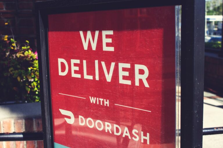 Doordash sign