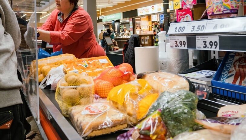 Grocery store checkout, SNAP, One Big Beautiful Bill, welfare spending