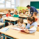 Students reading in classroom, three-cueing reading, reading education, phonics instruction, SB 68 Missouri