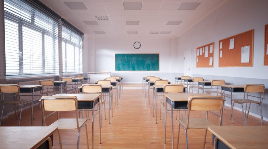 Empty classroom, education policy, Missouri education, charter schools, charter school performance, education during COVID