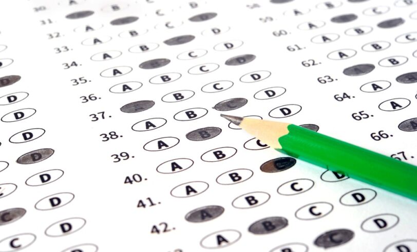 School test, education growth, test score increases, celebrating education quality