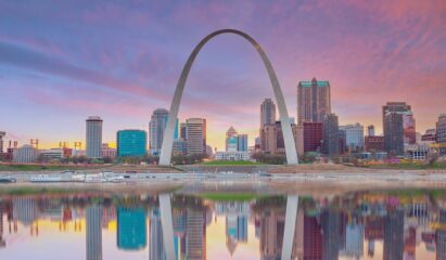 St. Louis skyline, St. Louis policy, subsidies, economic development policy>