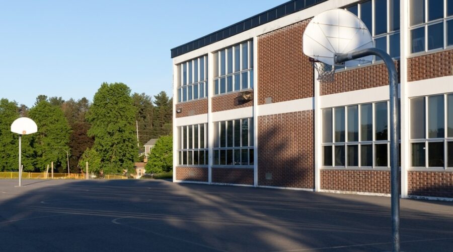 Exterior of school building, MOScholars program, ESAs, private school vouchers