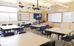 Empty classroom, declining fertility, declining school attendance, school funding, public school financing>