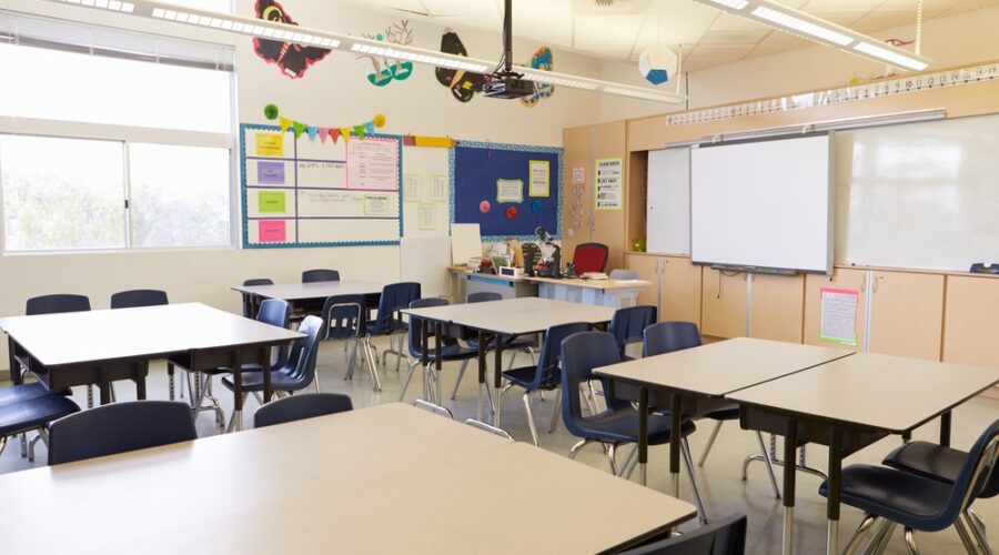 Empty classroom, declining fertility, declining school attendance, school funding, public school financing