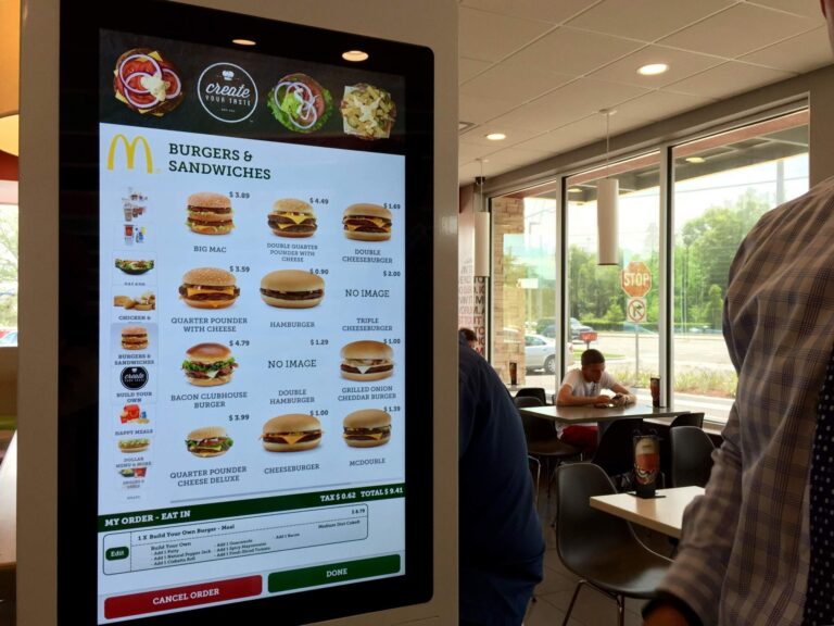 The kiosk at McDonalds