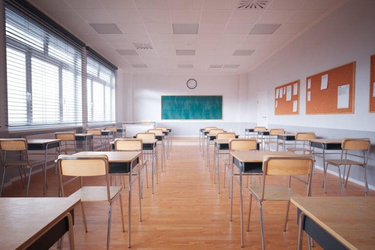 Empty classroom, education policy, Missouri education, charter schools, charter school performance, education during COVID