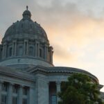 The,Missouri,State,Capitol,Building,At,Sunset