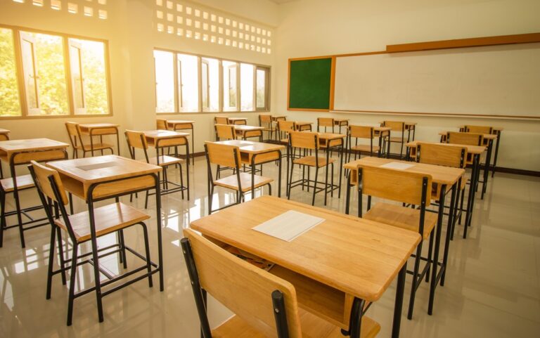 Empty classroom, classroom disruption, anarchyfare, classroom behavior, public disorder