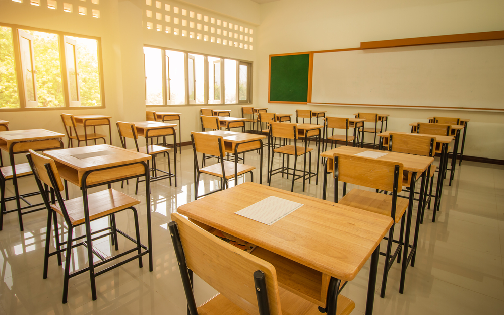 Empty classroom, classroom disruption, anarchyfare, classroom behavior, public disorder