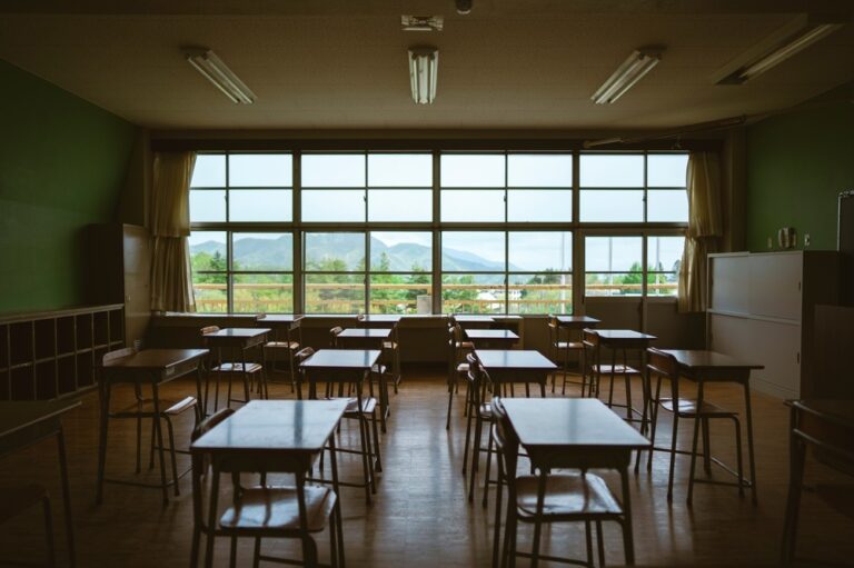 Empty classroom, Billy Madison, third-grade retention policy, social promotion