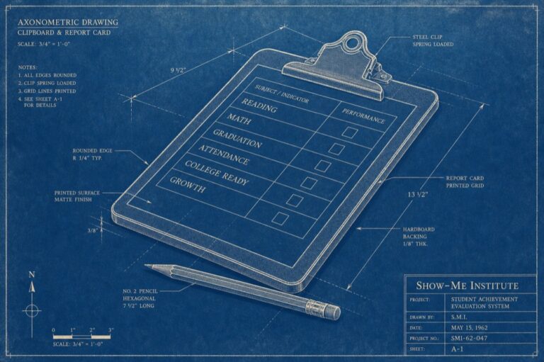 School Report Cards — clipboard with grading grid