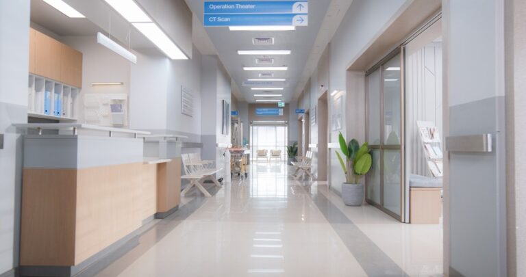 Hospital hallway, hospital reimbursement, Medicaid, healthcare costs