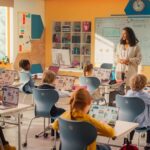 Teacher in classroom