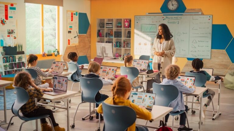 Teacher in classroom